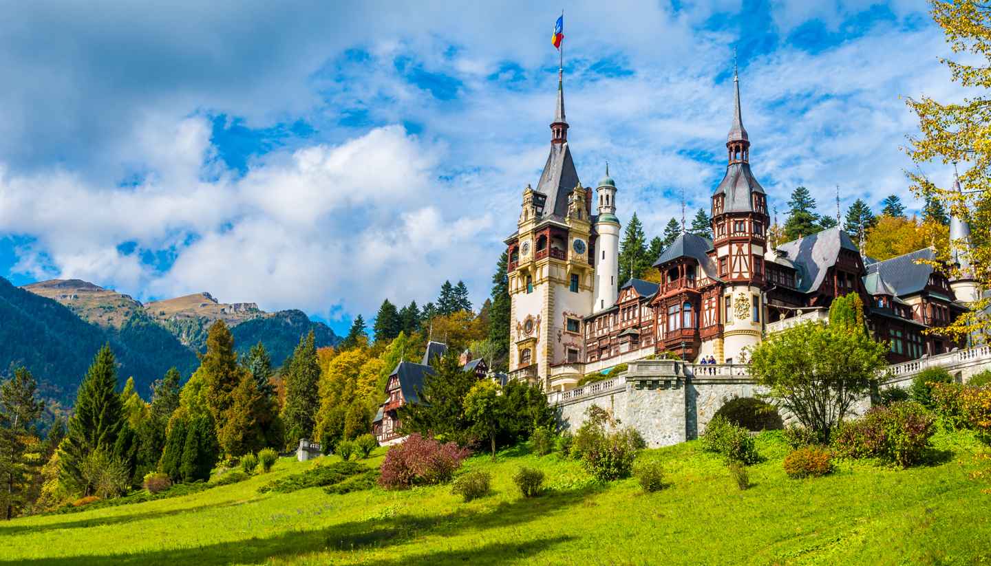 Romania - Peles Castle in Transylvania, Romania