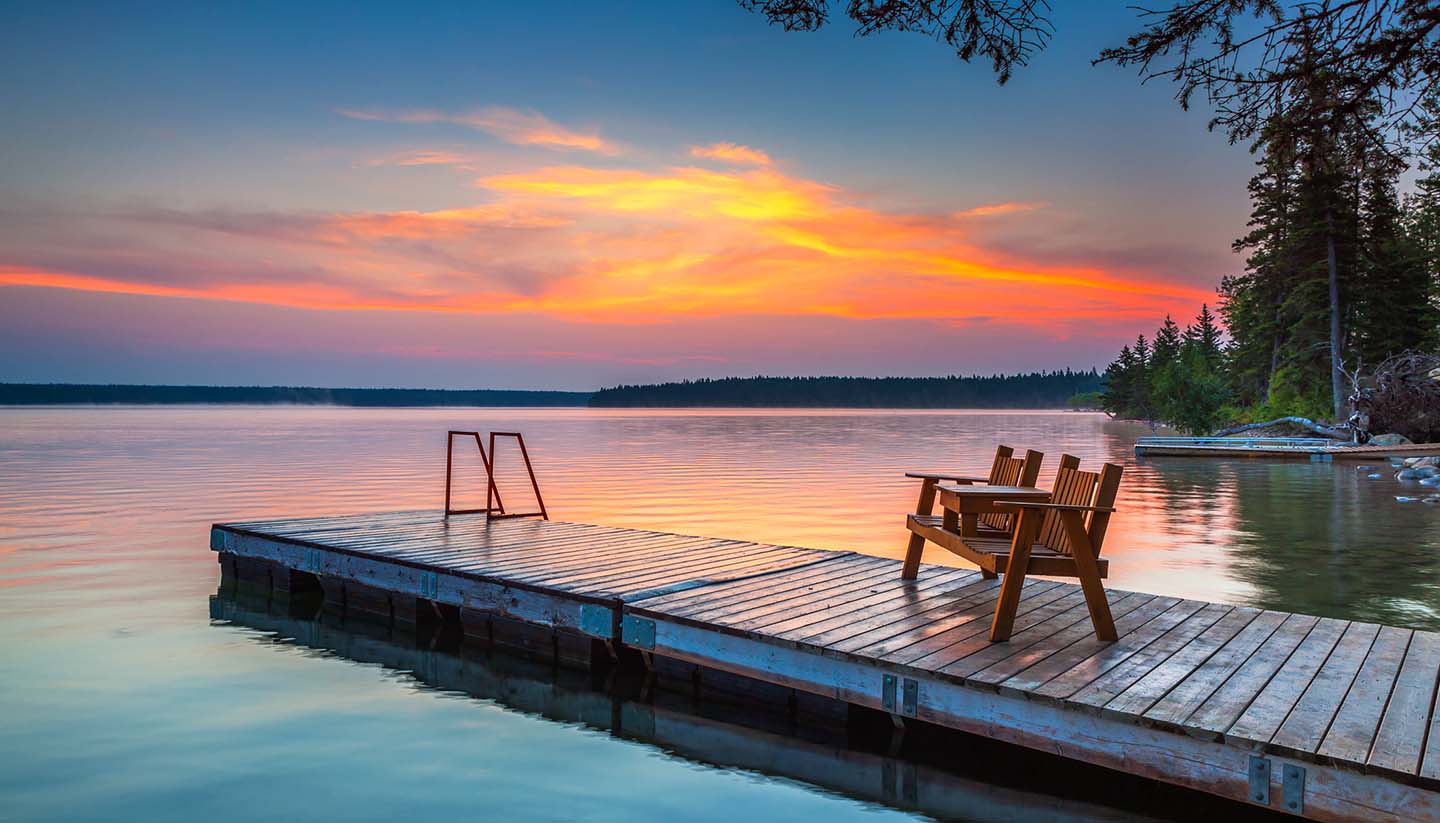 Country Guides - Sunrise at Clear Lake, Manitoba