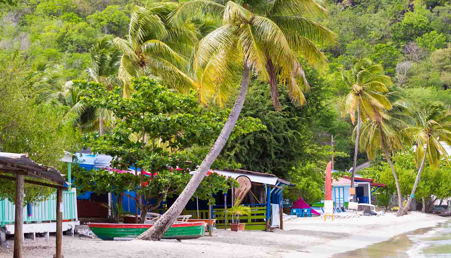 Martinique - The Caribbean beach, Martinique.