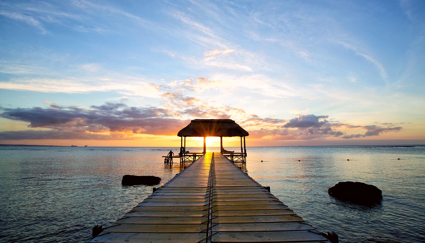Mauritius - Beautiful Sunset in Mauritius Island