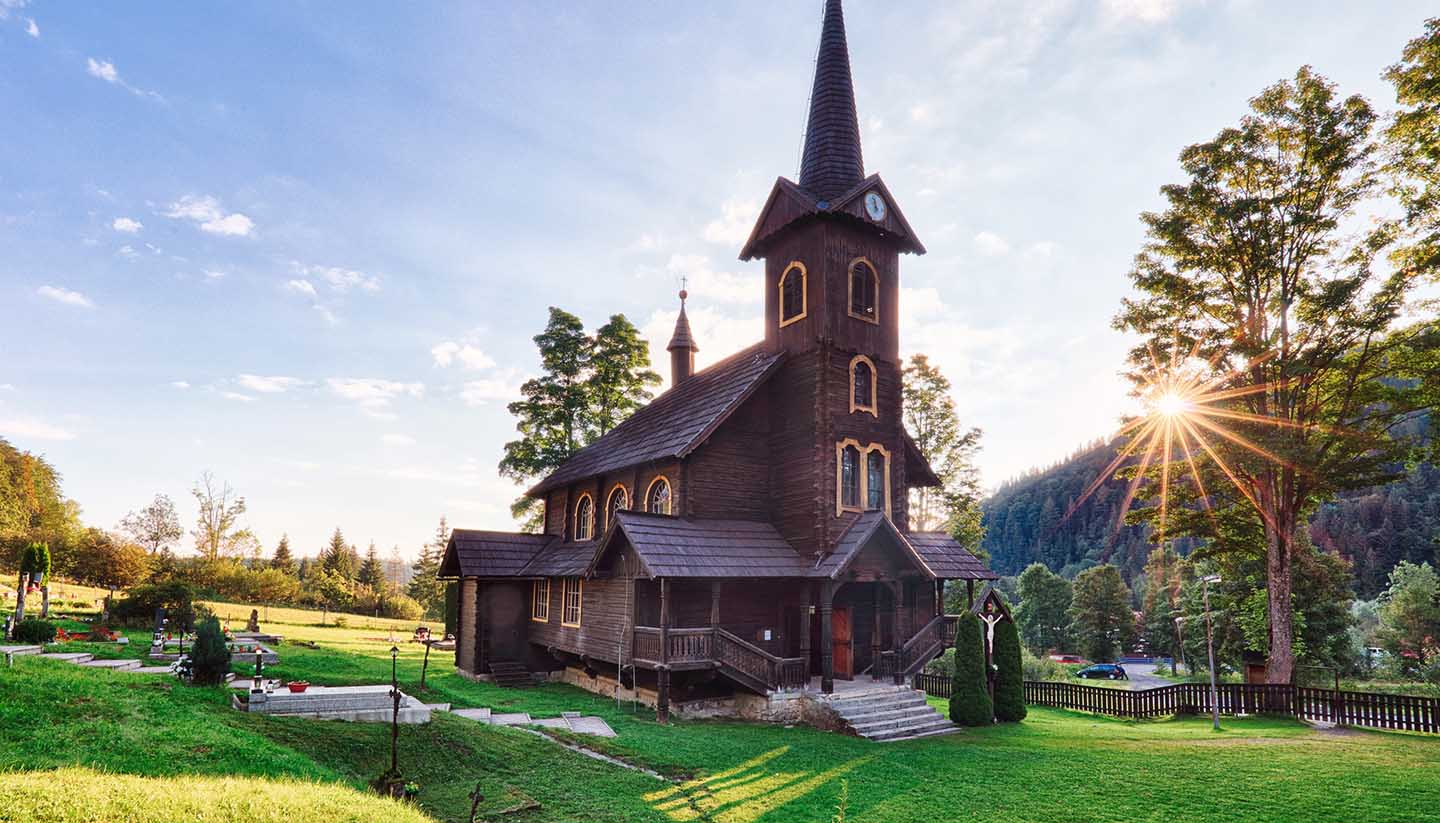Slovakia - Wooden church at Tatranska, Slovakia