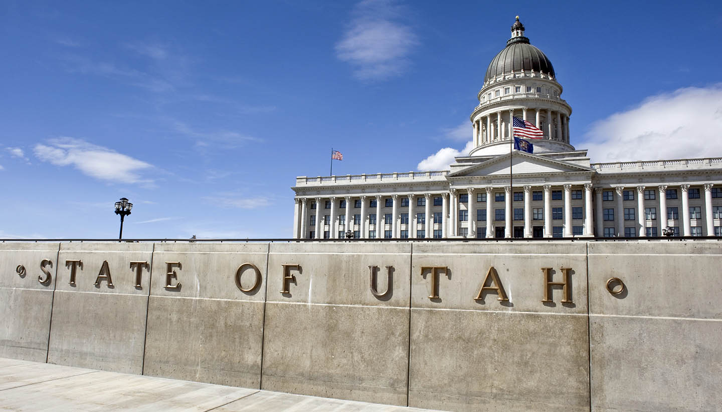 Utah - State Capital in Salt Lake City, Utah, USA.